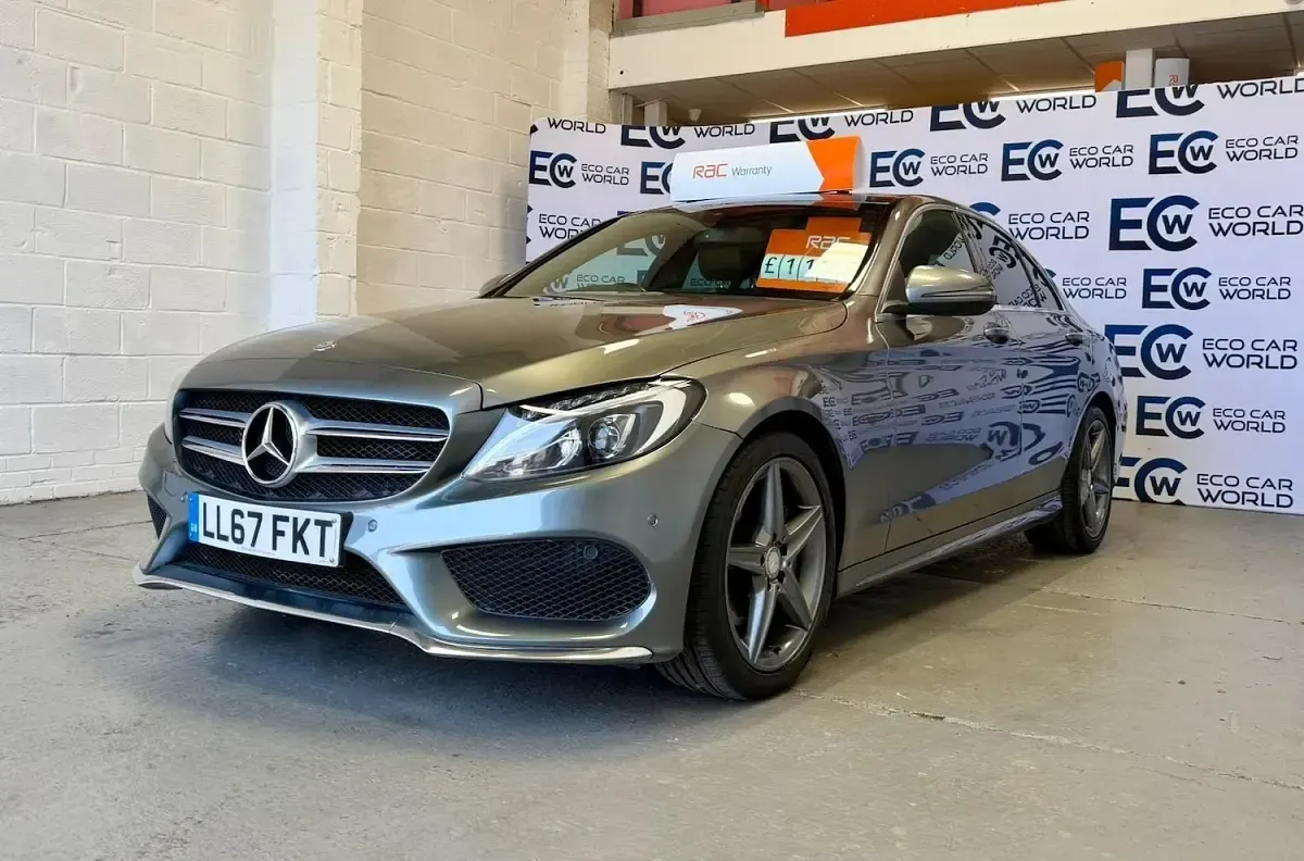 Used Mercedes C220 AMG Line Premium 170 HP (125 kW) 2017 Grey Sedan
