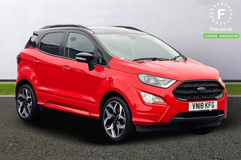Red Used 2018 Ford Ecosport ST-Line SUV | £9,399 (Fair price) - Image 1/4
