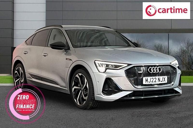 Silver Used 2022 Audi e-tron Black Edition SUV | £26,999 (Fair price) - Image 1/4