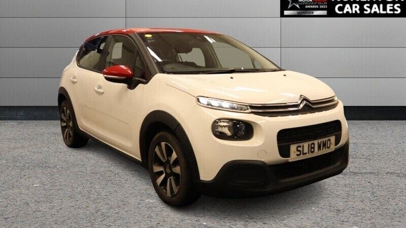 White Used 2018 Citroën C3 Feel Hatchback | £6,450 (Fair price) - Image 1/4