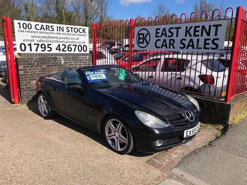 Used Mercedes SLK200 184 HP (135 kW) 2009 Black Cabriolet