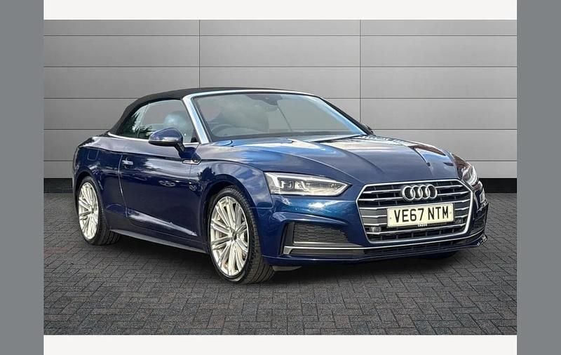 Blue Used 2018 Audi A5 Cabriolet S-Line Cabriolet | £13,295 (Fair price) - Image 1/4