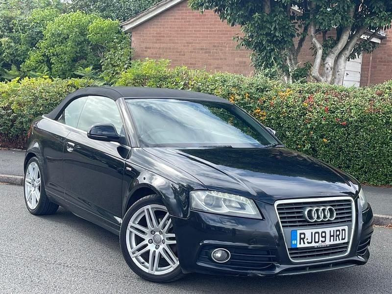 Black Used 2009 Audi A3 Cabriolet S-Line Cabriolet | £2,495 (Fair price) - Image 1/4