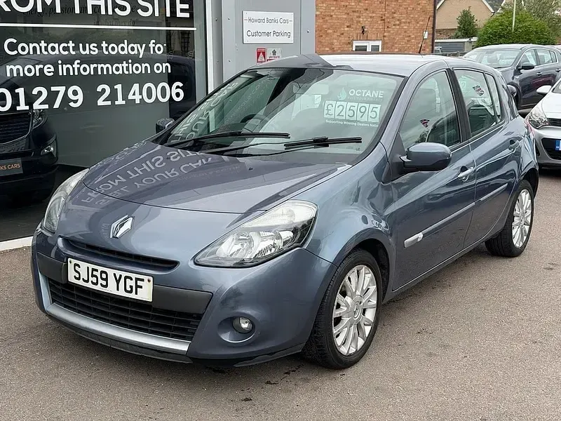 Used Renault Clio Dynamique 75 HP (55 kW) 2009 Blue Hatchback