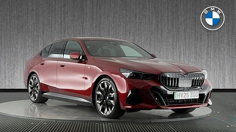 Fire red Used 2025 BMW i5 M Sport Sedan | £49,999 (Expensive) - Image 1/4