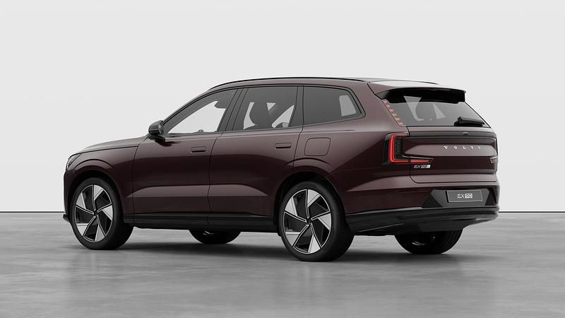 New Volvo EX90 Ultra 500 kW (680 HP) 2026 Mulberry red SUV