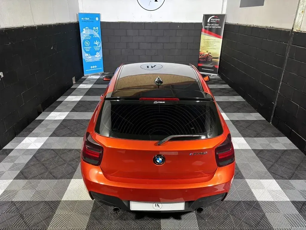 Used BMW M135 Impressive 320 HP (235 kW) 2014 Orange Hatchback