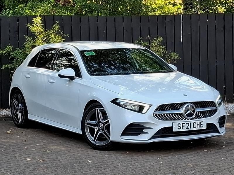 White Used 2021 Mercedes A180 AMG line Sedan | £17,998 (Fair price) - Image 1/4