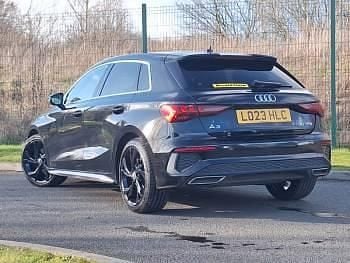 Used Audi A3 S-Line 110 HP (80 kW) 2023 Black Sedan