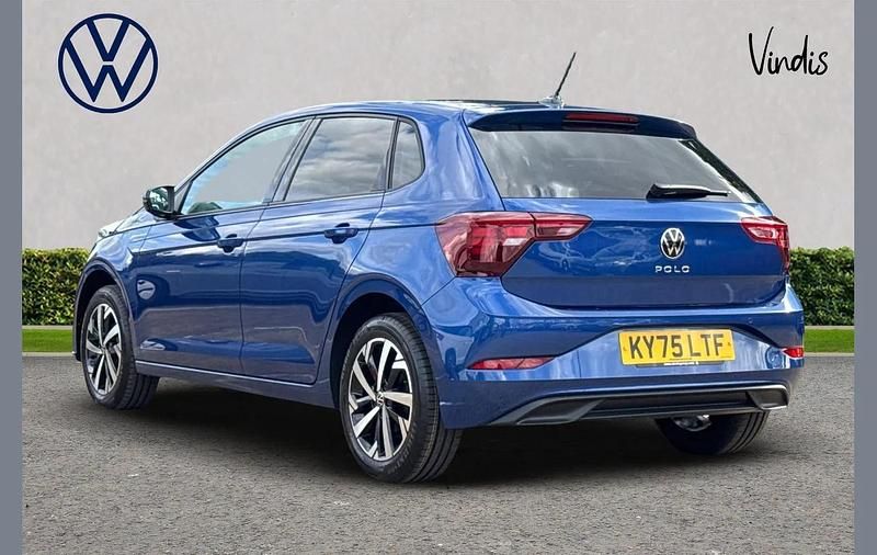 Used VW Polo Match 95 HP (69 kW) 2025 Blue Hatchback