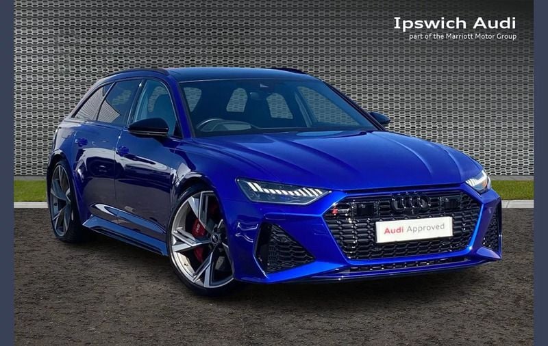 Blue Used 2022 Audi RS6 Advanced Estate | £84,400 (Fair price) - Image 1/4