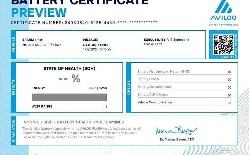 Used Smart ForFour Electric Drive Premium 60 kW (82 HP) 2022 Black Hatchback