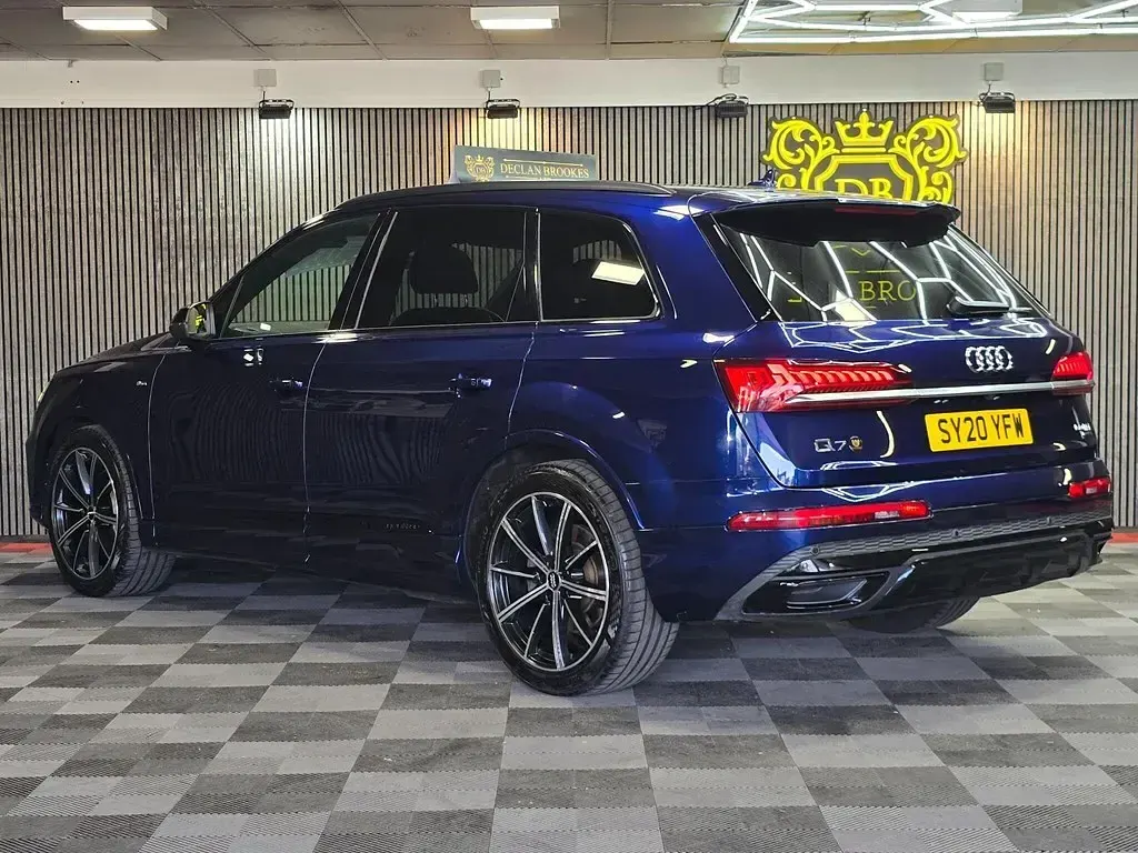 Used Audi Q7 Black Edition 2020 Blue SUV