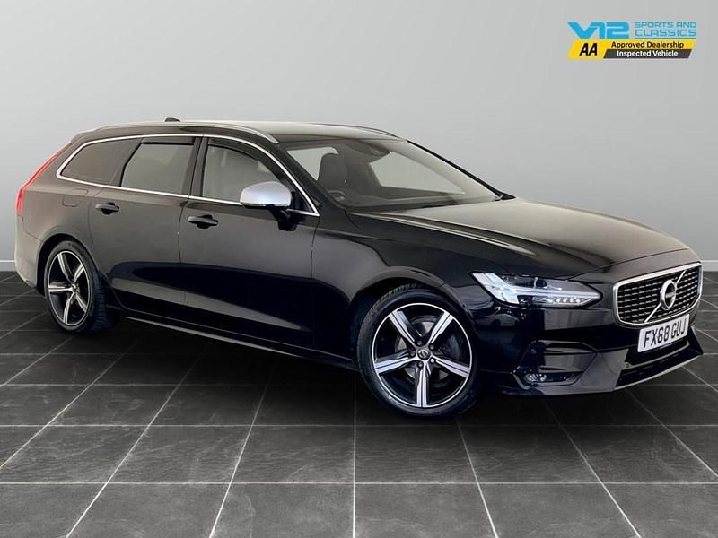 Black Used 2018 Volvo V90 R-Design Estate | £12,995 (Good price) - Image 1/2