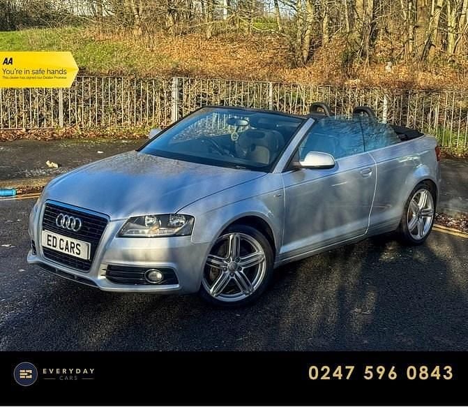 Used Audi A3 Cabriolet S-Line 200 HP (147 kW) 2011 Silver Cabriolet