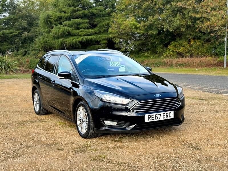 Used Ford Focus Zetec 120 HP (88 kW) 2017 Black Estate