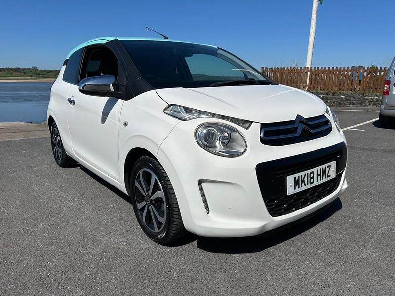 Begagnad Citroën C1 Flair 82 HK (60 kW) 2018 Vit Halvkombi