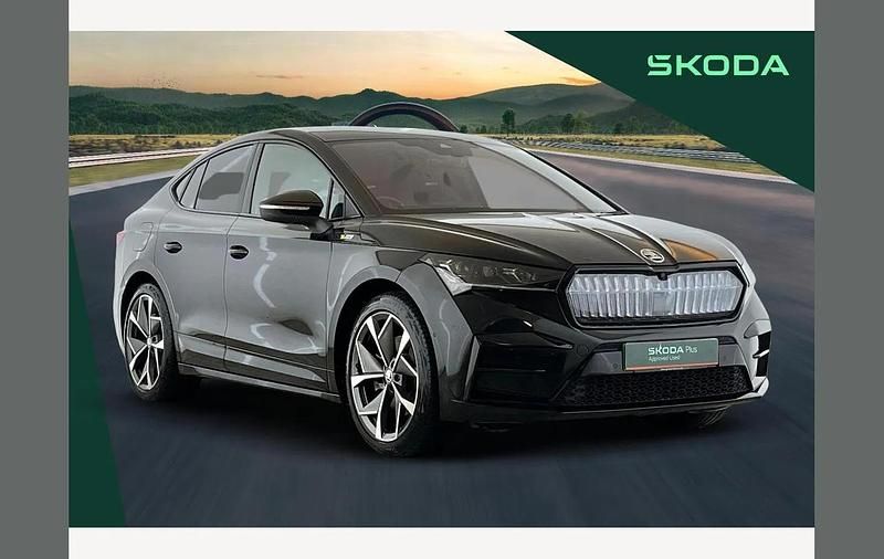 Black Used 2023 Skoda Enyaq iV vRS SUV | £27,590 (Good price) - Image 1/4
