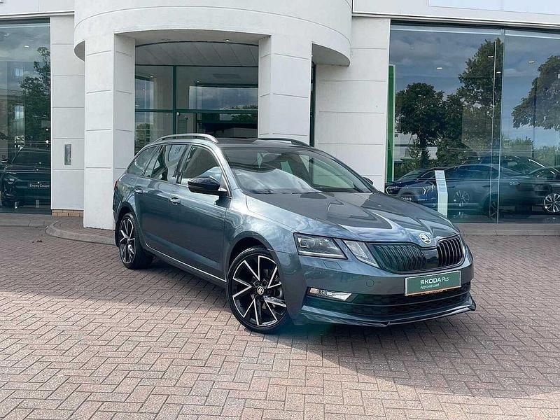 Quartz grey metallic Used 2020 Skoda Octavia SportLine Estate | £15,990 (Fair price) - Image 1/4