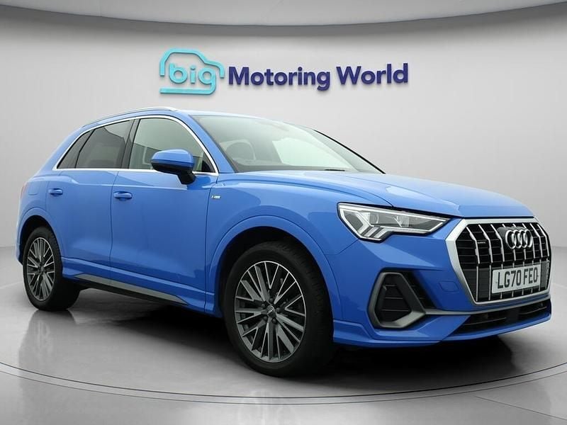 Blue Used 2020 Audi Q3 S-Line SUV | £20,800 (Good price) - Image 1/4