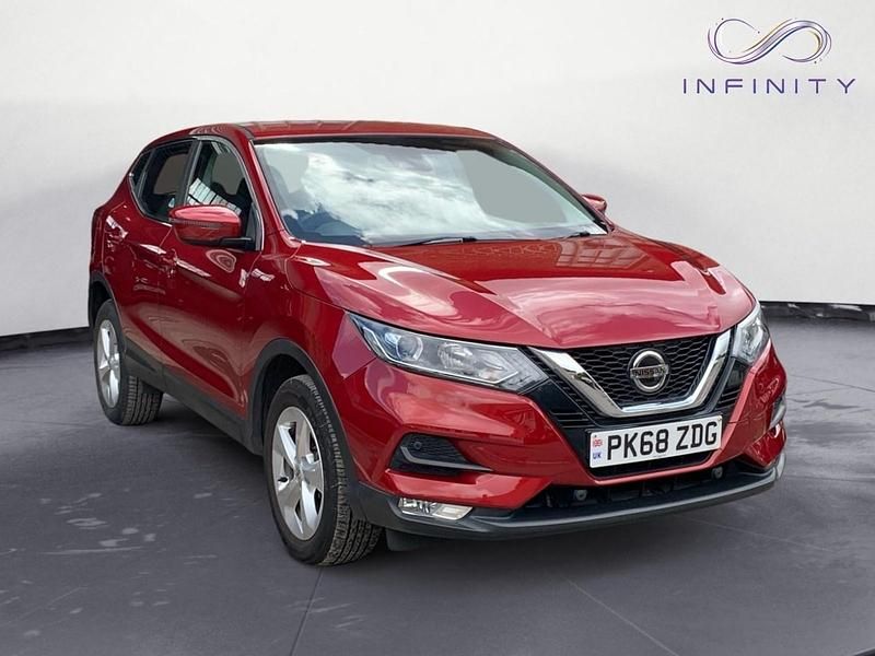 Red Used 2019 Nissan Qashqai Acenta Premium SUV | £10,949 (Good price) - Image 1/4
