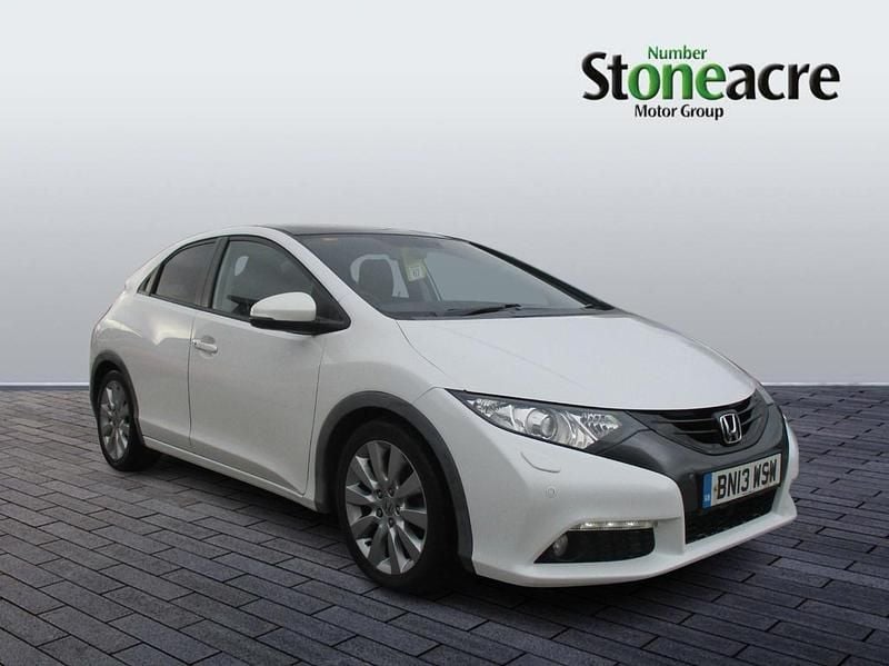 White Used 2013 Honda Civic EX Hatchback | £6,742 (Fair price) - Image 1/3