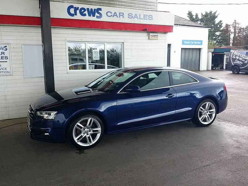 Used Audi A5 S-Line 177 HP (130 kW) 2016 Blue Coupe