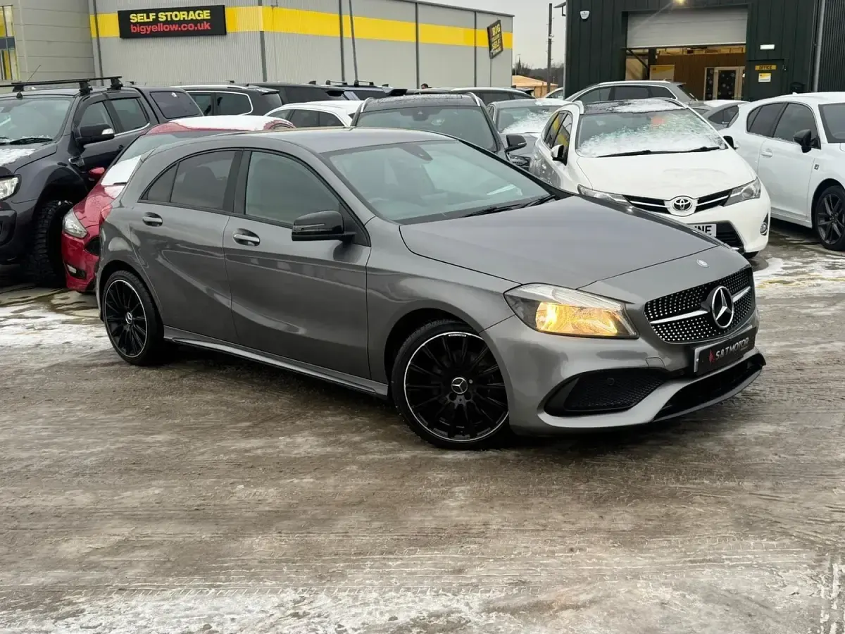 Used Mercedes A200 AMG line 136 HP (100 kW) 2017 Grey Hatchback