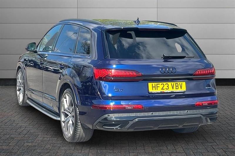 Begagnad Audi Q7 Advanced 286 HK (210 kW) 2023 Blå SUV