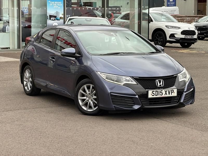 Used Honda Civic S 100 HP (73 kW) 2015 Blue Hatchback
