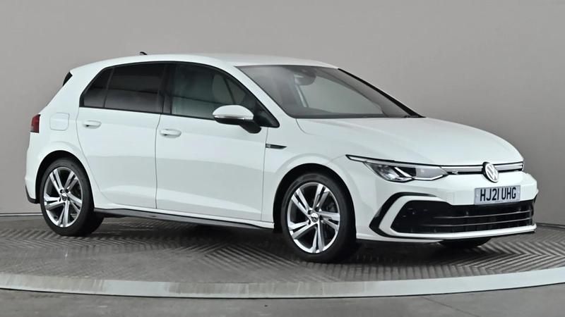 White Used 2021 VW Golf VIII R-line Hatchback | £13,998 (Fair price) - Image 1/4