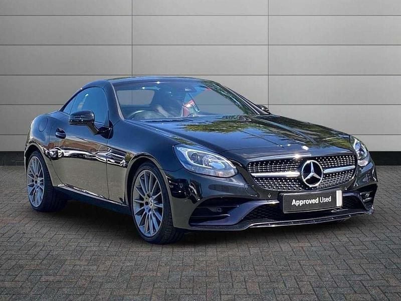 Black Used 2017 Mercedes SLC300 AMG line Cabriolet | £19,295 (Fair price) - Image 1/4