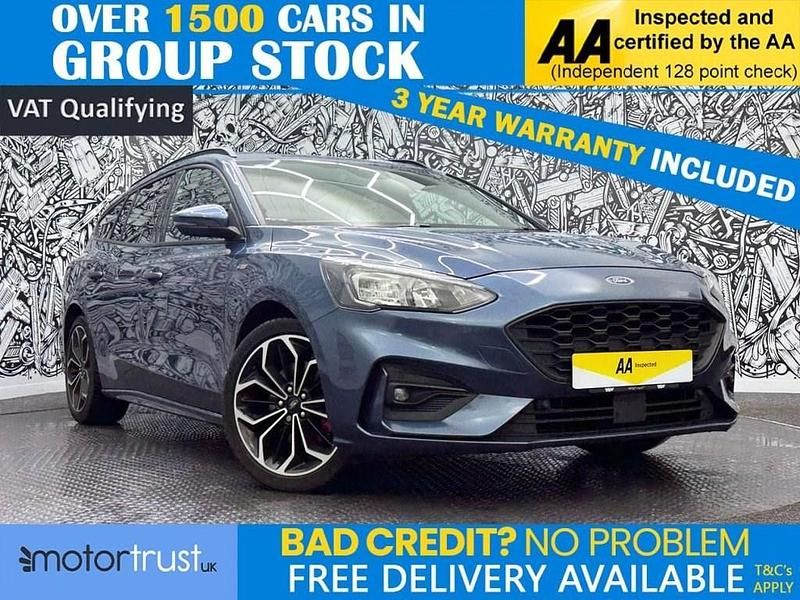 Used Ford Focus ST-Line X 182 HP (133 kW) 2020 Blue Estate