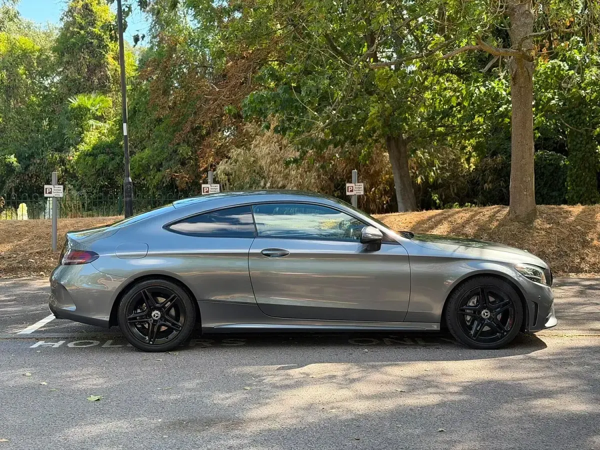 Used Mercedes C200 AMG line 2018 Grey Coupe