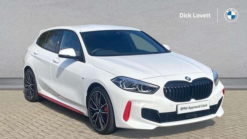 White Used 2022 BMW 128 Shadowline Hatchback | £23,222 (Good price) - Image 1/4