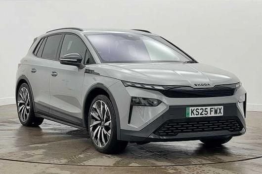 Meteor grey Used 2025 Skoda Elroq SportLine SUV | £32,495 (A bit pricey) - Image 1/4