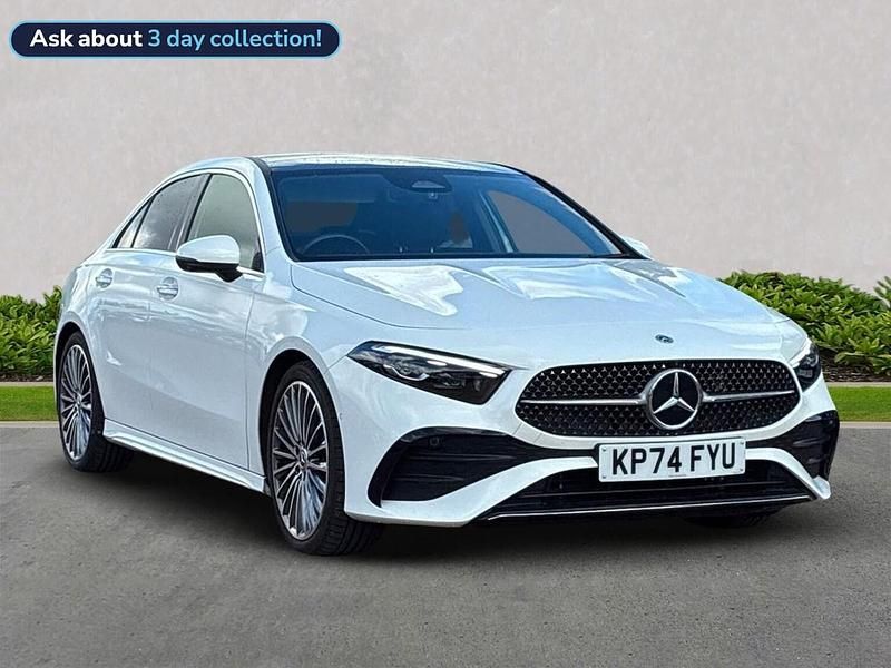 White Used 2024 Mercedes A200 AMG Line Premium Plus Sedan | £27,999 (Expensive) - Image 1/4