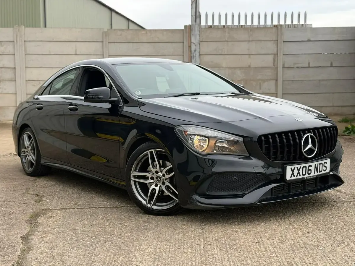 Used Mercedes CLA200 AMG line 156 HP (114 kW) 2018 Black Sedan