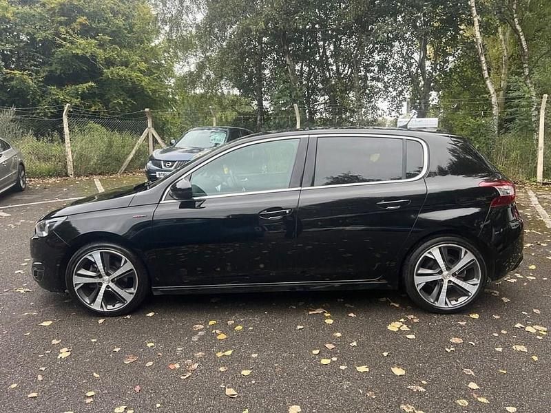 Used Peugeot 308 GT-line 130 HP (95 kW) 2017 Black Hatchback