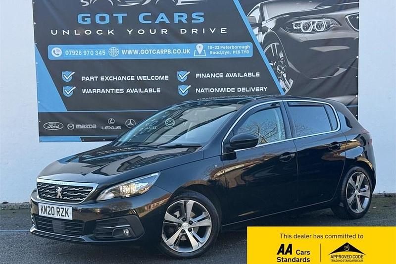 Black Used 2020 Peugeot 308 S Hatchback | £7,495 (Fair price) - Image 1/1