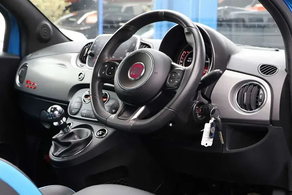 Used Fiat 500C S 69 HP (50 kW) 2016 Blue Cabriolet