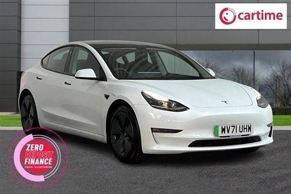 White Used 2021 Tesla Model 3 Long Range Sedan | £22,500 (Expensive) - Image 1/3