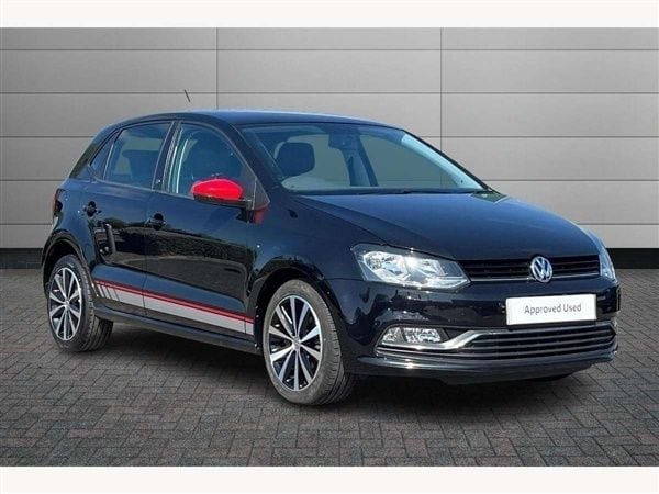 Black Used 2017 VW Polo R-line Hatchback | £11,195 (Fair price) - Image 1/4