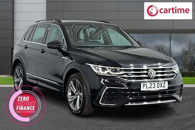 Black Used 2023 VW Tiguan R-line Edition SUV | £24,888 (Fair price) - Image 1/3