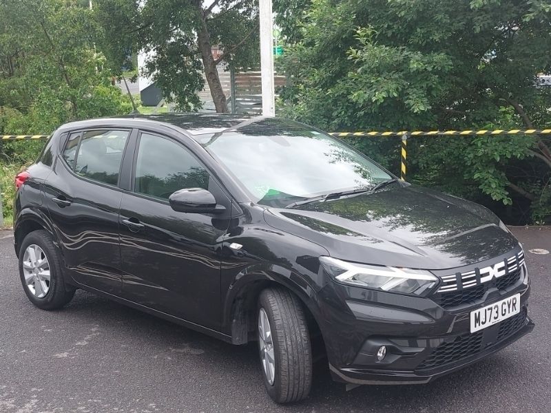 Black Used 2023 Dacia Sandero Expression Hatchback | £12,698 (Fair price) - Image 1/4