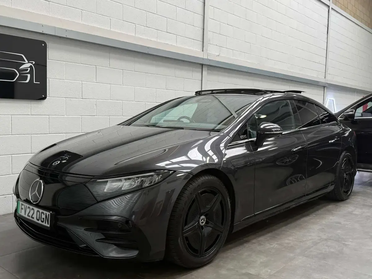 Used Mercedes EQS450+ AMG line 244 kW (333 HP) 2022 Black Sedan