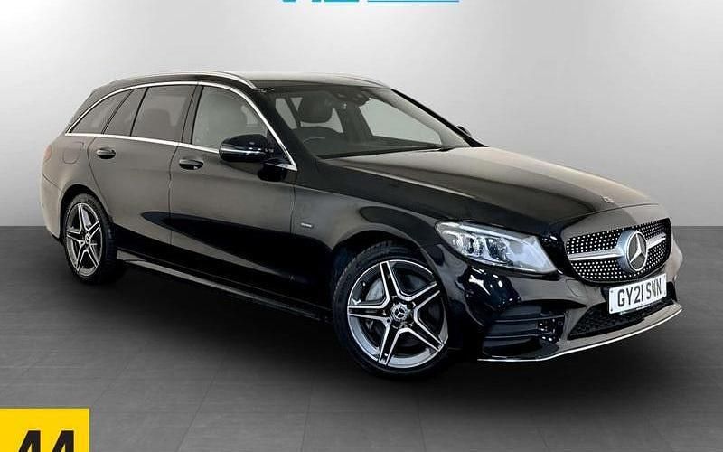 Used Mercedes C300e AMG line 320 HP (235 kW) 2021 Black Estate