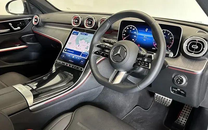 Used Mercedes C200 AMG line 160 HP (117 kW) 2025 Black Estate