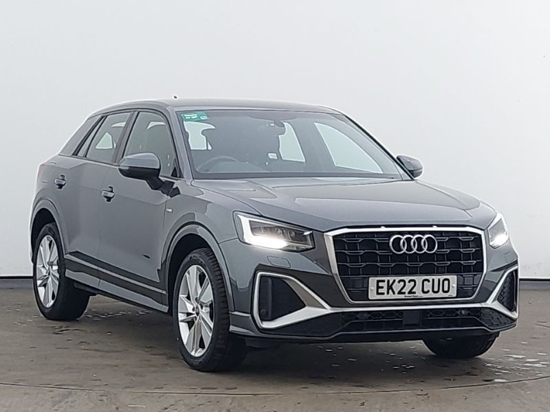 Grey Used 2022 Audi Q2 S-Line SUV | £22,298 (Fair price) - Image 1/4