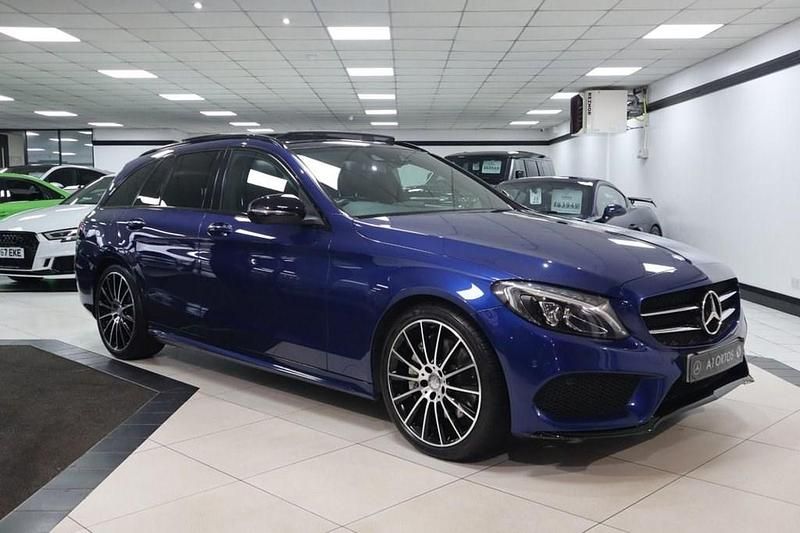 Used Mercedes C250 AMG line 2016 Blue Estate